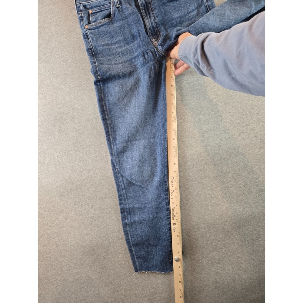 MOTHER JEANS Size 27 'The Stunner Zip Two Step Fray - Girl Crush' (Mid-Rise) - Picture 14 of 16